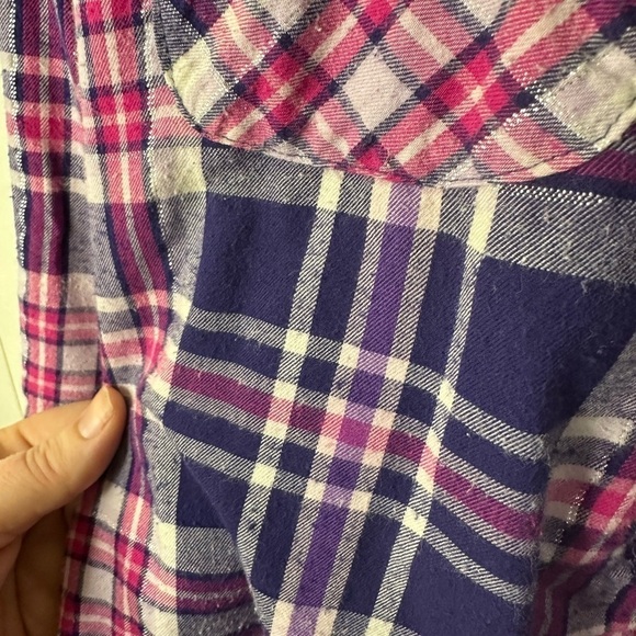Victoria’s Secret Pink and Purple Plaid Pajama Set Women’s Size XS - Picture 6 of 6